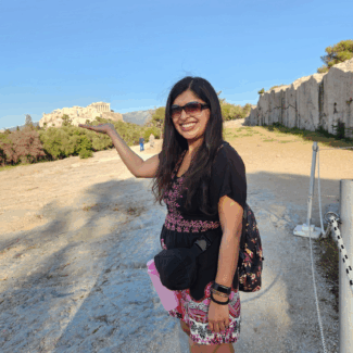 author at the Acropolis